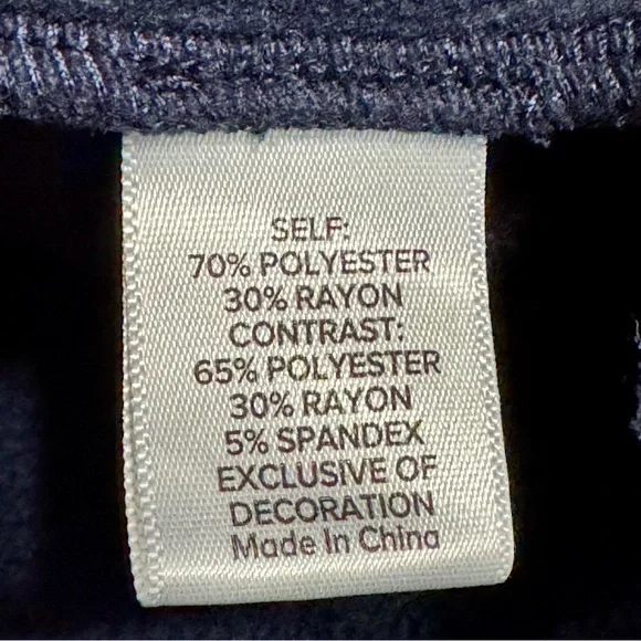 Evereve Chelsea Half Zip Long Sleeve Navy Blue Rainbow Zip Sweatshirt Small - Picture 13 of 14